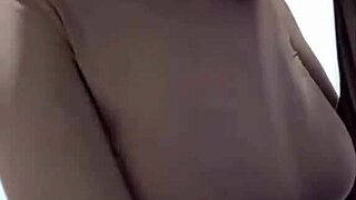 stepmom strokes her leaking milky tits to a shaking orgasm