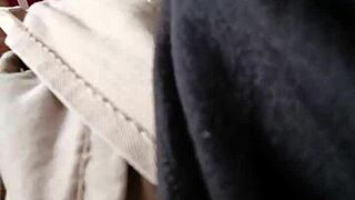 roommate sneaks blowjob on sisters husband who films her sucking his big cock secretly