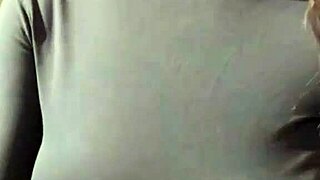stepmom strokes her leaking milky tits to a shaking orgasm