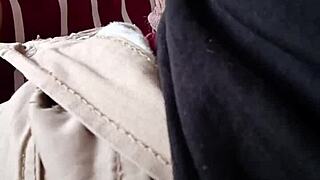 roommate sneaks blowjob on sisters husband who films her sucking his big cock secretly