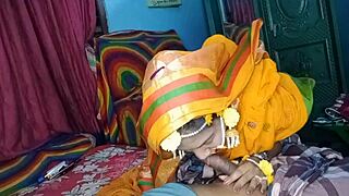 Desi Wife's Wild Hotel Fuck in Maid Outfit Surprises Husband