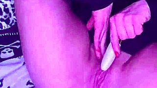 Dirty Goth MILF Raven Toys Her Pussy with Dildo