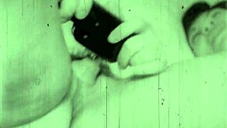 Vintage lesbian hairy pussies clash in 1950s versus 1960s blue films
