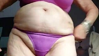 granny slut rams hairy pussy with thick cucumber in kitchen