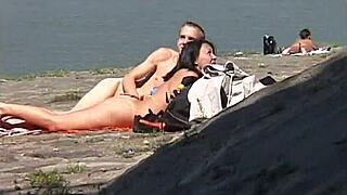 hey nasty sleazy amateurs fuck hard outdoors in beach forest doggystyle