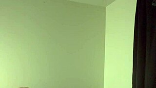 so the babysitter shows up at our apartment and things get steamy with flashing and wet pussy play