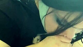 tits out pov blowjob from curvy brunette deepthroat cumshot sloppy moanin 😘 homemade fun