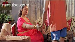 chubby mallu aunt strips nude in hot indian bedroom scene