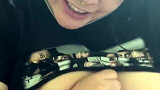tits out pov blowjob from curvy brunette deepthroat cumshot sloppy moanin 😘 homemade fun