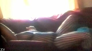 Mrs Sexton in Lingerie Climaxes on Hidden Cam