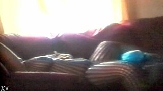 Mrs Sexton in Lingerie Climaxes on Hidden Cam