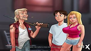 Let's play: Teacher seduces student in Summertime Saga hentai