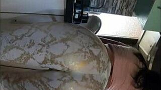 stepmom cheating preview 😈 milfycalla shakes huge curvy ass in leggings dirty talk cum covered feet worship