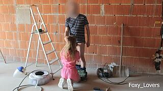 wanna see me bent over doggystyle by boss cock almost caught cheating outdoors?