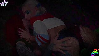Harley Quinn and Poison Ivy COSPLAY Hardcore Fuck Fest with Strap-Ons and Gaping Asses