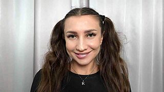 watch this cute gf deepthroat her friend's monster cock balls deep till cumshot