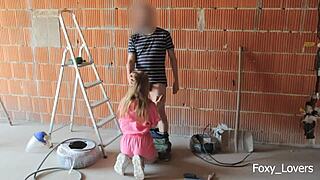 wanna see me bent over doggystyle by boss cock almost caught cheating outdoors?