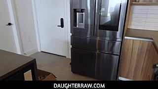 stepdad bends xxlayna marie over punishing her tight pussy for speeding ticket