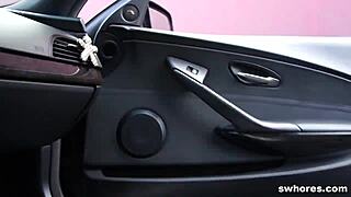 AMATEUR REDHEAD WHORE SUCKS HUGE OUTDOOR COCK LIKE A PRO!