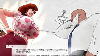 Horny nurse milf titty fucks patient's monster cock then slurps cum in hospital play