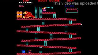 Brunette gamer starts a lively Donkey Kong session with friends online.