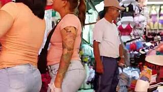 Check out this huge ass in tight jeans