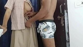 desi college babe sneaks to forest for big cock pounding