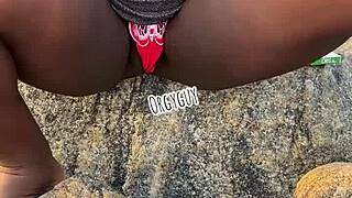 Wife's Juicy Pussy Flashes Wild on the Beach! Who's Watching?