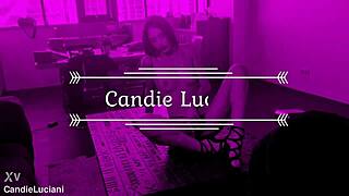 hot gamer brunette cosplay slut masturbates tight pussy with anal toys orgasm!