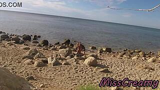 Strangers Catch Wife Groping And Fucking My Big Cock On Nude Beach Hidden Cam Real French Amateur!