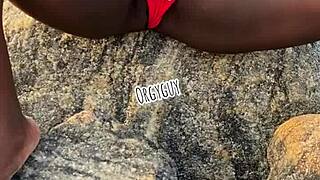 Wife's Juicy Pussy Flashes Wild on the Beach! Who's Watching?