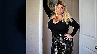 huge boobs on sexy bbw milf wife bouncing wild