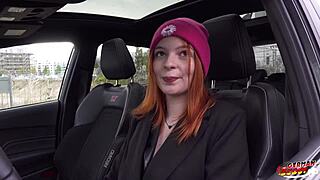 German Scout Skinny Redhead Foxy Fights LOUD First ANAL at Pickup Casting!