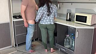 damn this mature bbw mom pulls pants down big ass takes cock anal 😈🍑