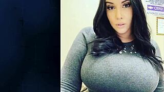 huge boobs on sexy bbw milf wife bouncing wild