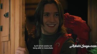 oops redhead milf lauren phillips caught wanking my teen dick as her horny caretaker