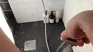 Arab teen stepsis strips teases and squirts wildly in los angeles shower