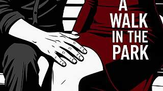 woman strolls park lost in erotic whispers and building tension audio game