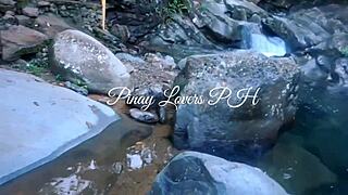 Pinay student slut dragged to river for hardcore outdoor public fuck scandal!