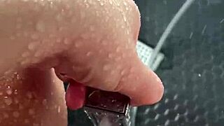 Arab teen stepsis strips teases and squirts wildly in los angeles shower