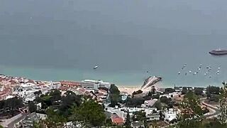 brazilian couple damiana flowers fucks in european tourist castle