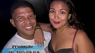 Chubby Brazilian Marcella Schultz rides Leo Ogro's cock at wild swing party