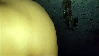 Amateur wife sucks black cock hungrily at gloryhole then offers ass for anal cuckold swingers