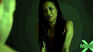 black petite hairy slut bent over for deepthroat doggystyle!