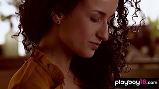 Petite Hungarian Luca Miklosi Strips to Reveal Hairy Beaver for Playboy Tease