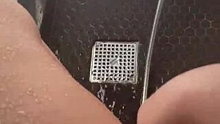 Arab teen stepsis strips teases and squirts wildly in los angeles shower