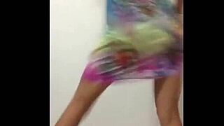 sexy twerk girl shakes ass in teasing dance moves