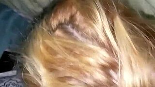 sexy latina gulps down thick cum after hot blowjob!