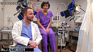 student jackie banes caught spreading shaved pussy now taking deepthroat blasts backstage 😈🔥