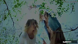 Scarlet Red and Black Eden spark outdoor lesbian heat in 4K